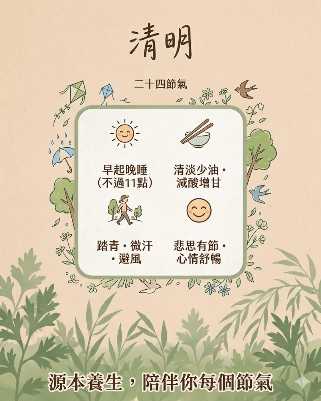 清明養生全攻略|疏肝健脾祛濕三管齊下,9類體質對號入座,呢個節氣咁樣過最精神!