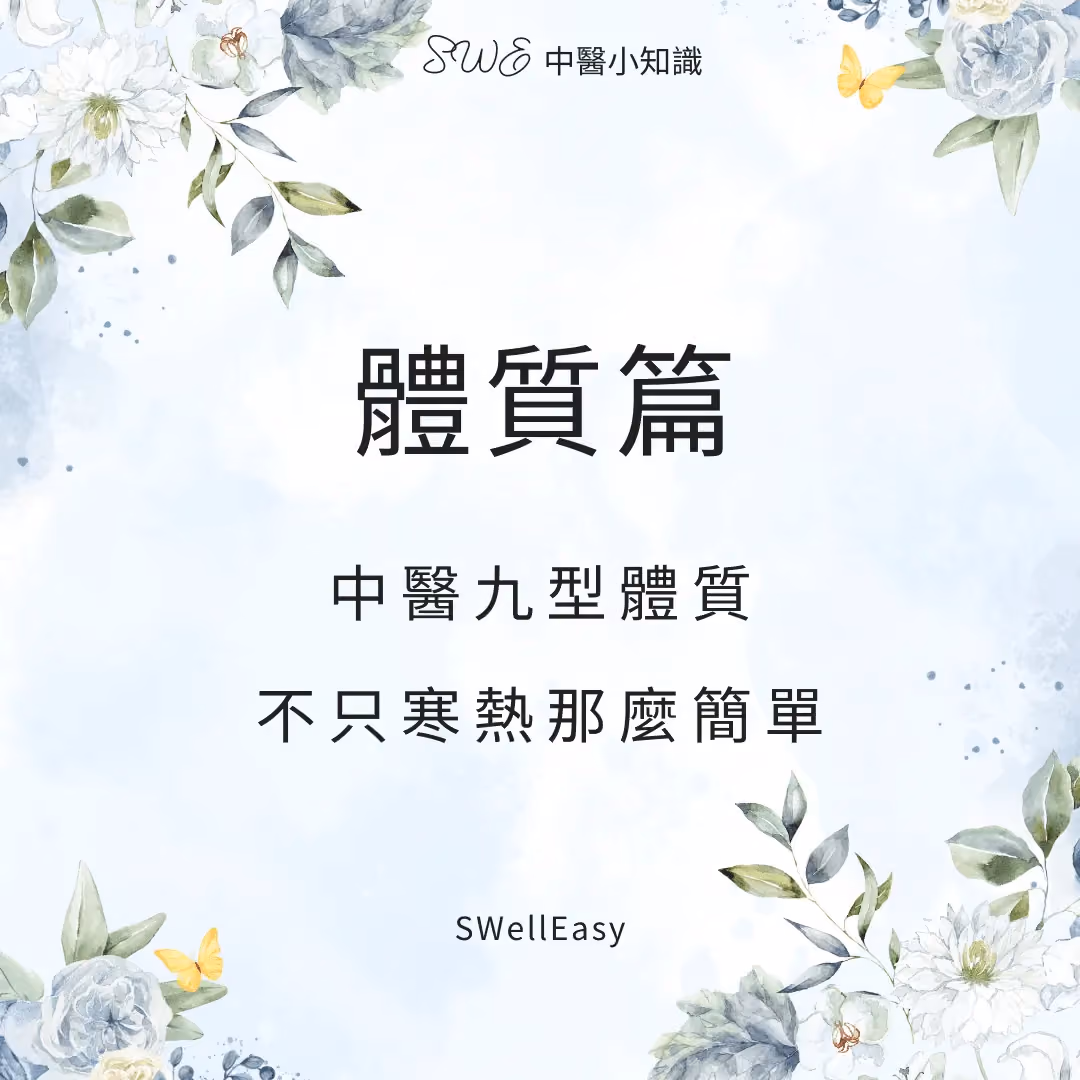中醫九型體質完整解析|告別寒底燥底迷思,一文看懂你的「主導體質」與養生方向